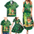 Personalised Hawaii St.Patrick Day Family Matching Summer Maxi Dress and Hawaiian Shirt Surfing Leprechaun LT05 - Polynesian Pride