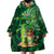 Personalised Hawaii St.Patrick Day Wearable Blanket Hoodie Surfing Leprechaun LT05 - Polynesian Pride