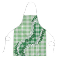 Green Hawaii Palaka Apron Hawaiian Honohono Lei LT05 Green - Polynesian Pride
