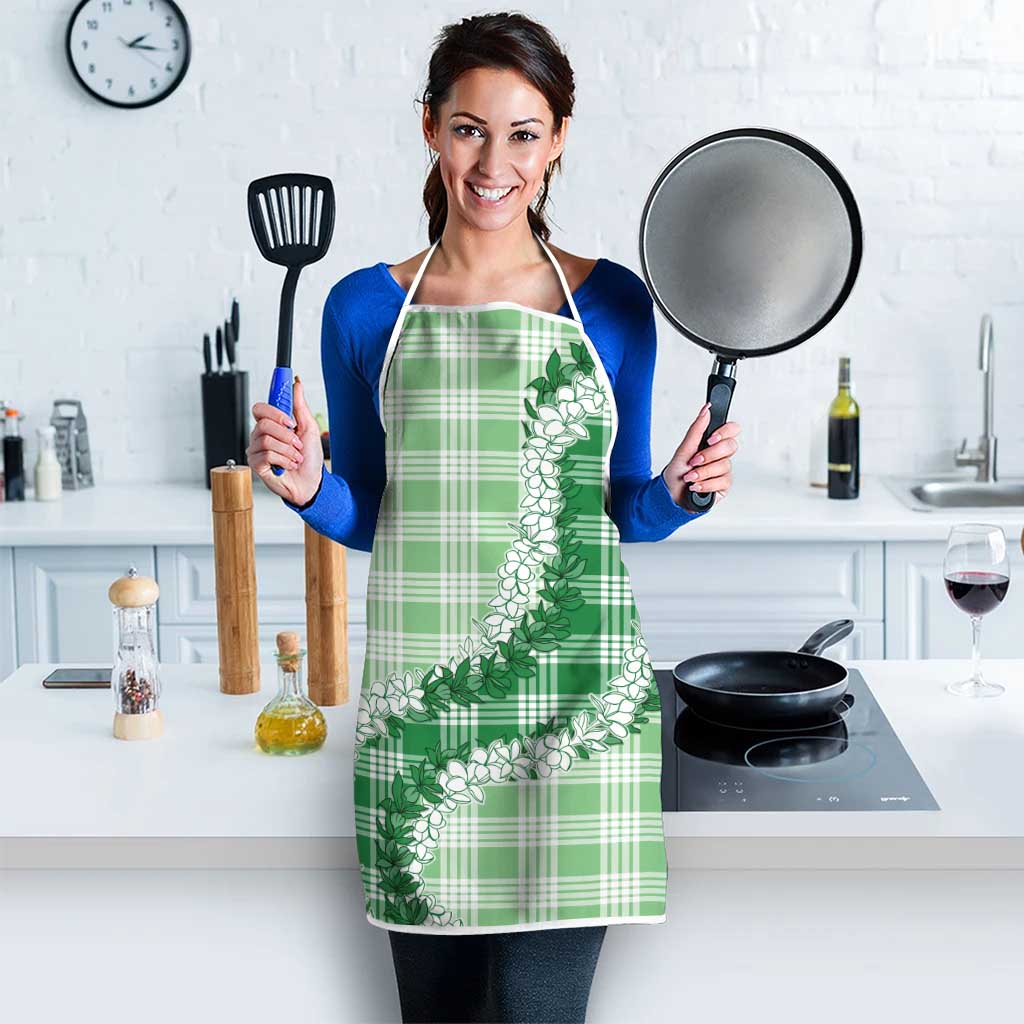 Green Hawaii Palaka Apron Hawaiian Honohono Lei LT05 - Polynesian Pride