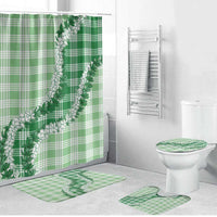 Green Hawaii Palaka Bathroom Set Hawaiian Honohono Lei LT05 Bathroom Set (4 pcs) Green - Polynesian Pride
