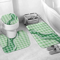 Green Hawaii Palaka Bathroom Set Hawaiian Honohono Lei LT05 Mat Set Only (3 pcs) One Size Green - Polynesian Pride