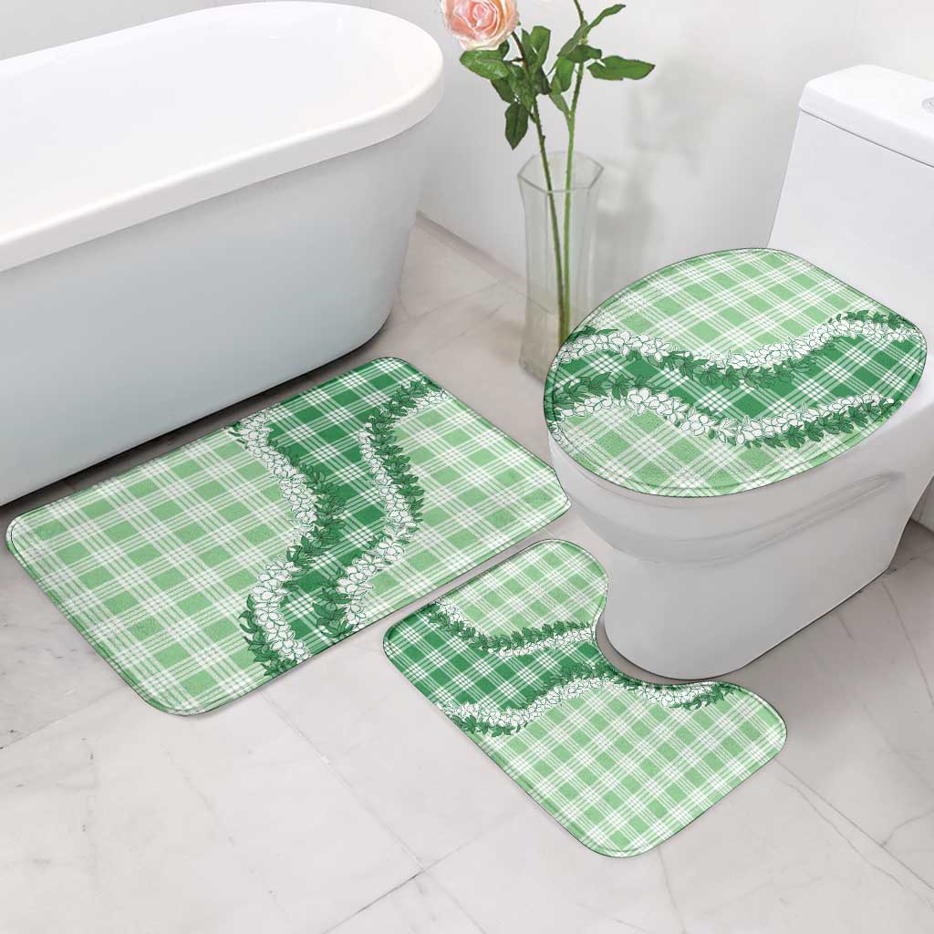 Green Hawaii Palaka Bathroom Set Hawaiian Honohono Lei LT05 - Polynesian Pride