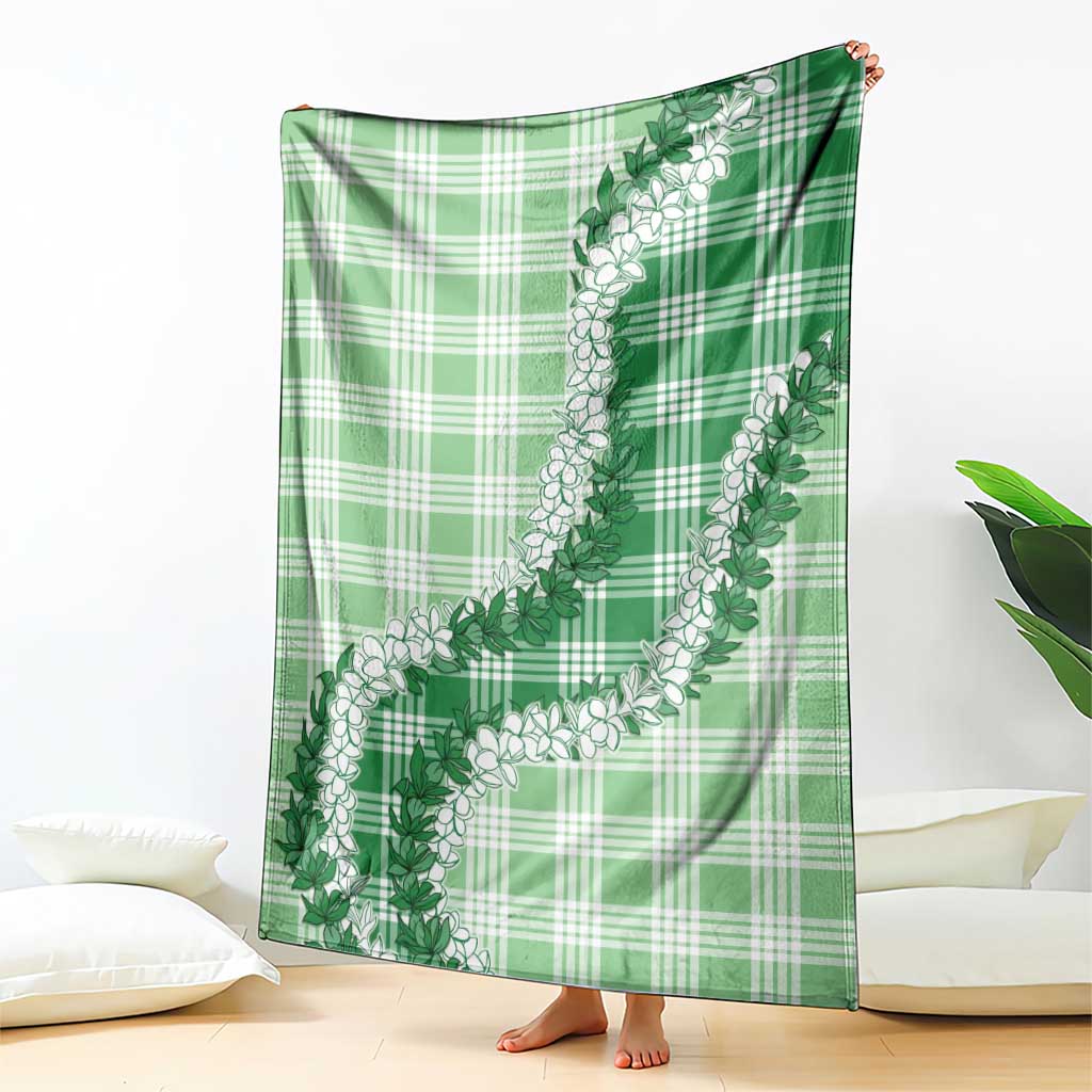Green Hawaii Palaka Blanket Hawaiian Honohono Lei LT05 - Polynesian Pride