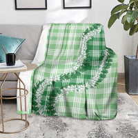 Green Hawaii Palaka Blanket Hawaiian Honohono Lei LT05 - Polynesian Pride