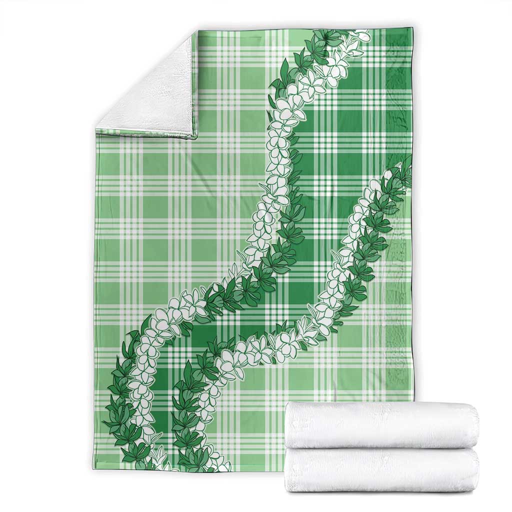 Green Hawaii Palaka Blanket Hawaiian Honohono Lei LT05 - Polynesian Pride