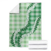 Green Hawaii Palaka Blanket Hawaiian Honohono Lei LT05 - Polynesian Pride