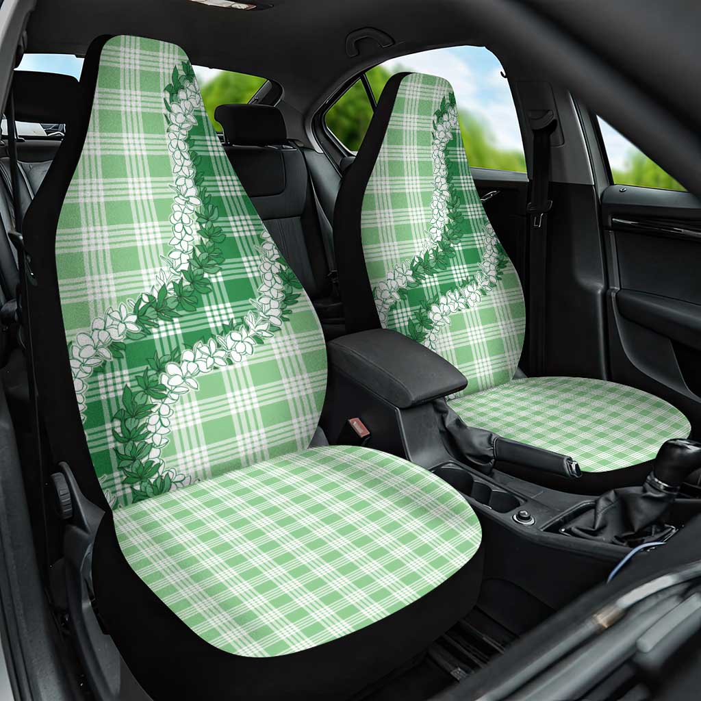 Green Hawaii Palaka Car Seat Cover Hawaiian Honohono Lei LT05 One Size Green - Polynesian Pride