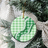 Green Hawaii Palaka Ceramic Ornament Hawaiian Honohono Lei LT05 - Polynesian Pride
