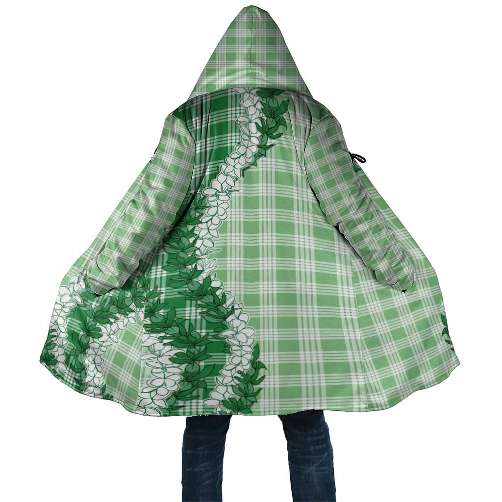 Green Hawaii Palaka Cloak Hawaiian Honohono Lei LT05 Unisex Green - Polynesian Pride