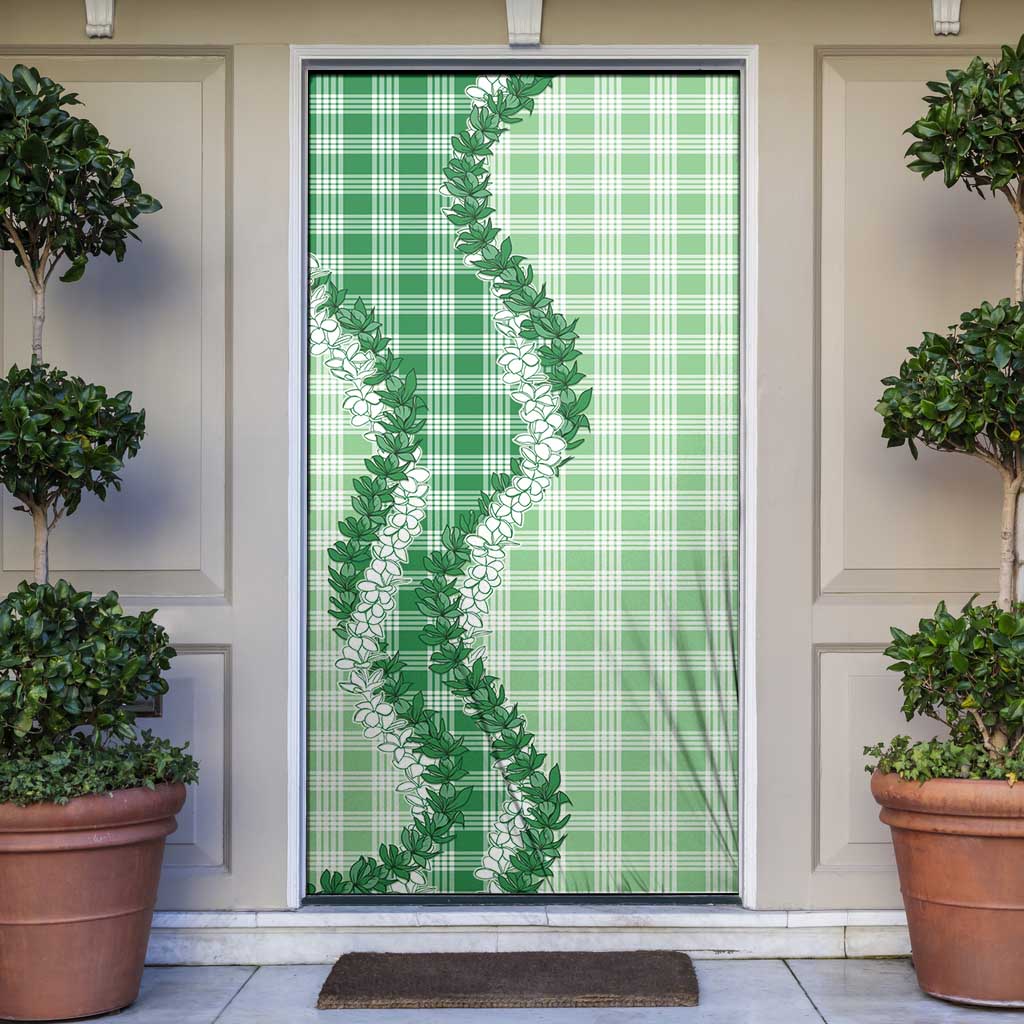 Green Hawaii Palaka Door Cover Hawaiian Honohono Lei LT05 Green - Polynesian Pride