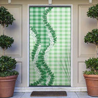 Green Hawaii Palaka Door Cover Hawaiian Honohono Lei LT05 Green - Polynesian Pride