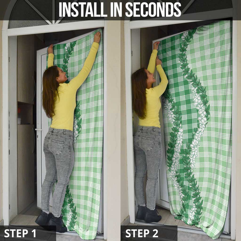 Green Hawaii Palaka Door Cover Hawaiian Honohono Lei LT05 - Polynesian Pride
