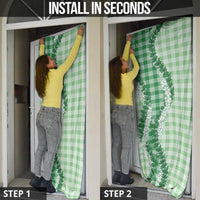 Green Hawaii Palaka Door Cover Hawaiian Honohono Lei LT05 - Polynesian Pride