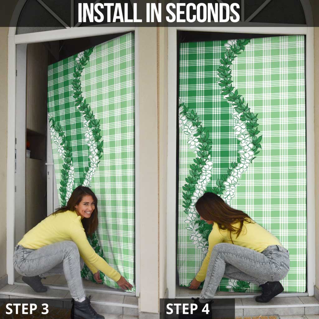 Green Hawaii Palaka Door Cover Hawaiian Honohono Lei LT05 - Polynesian Pride
