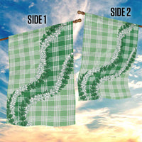 Green Hawaii Palaka Garden Flag Hawaiian Honohono Lei LT05 - Polynesian Pride