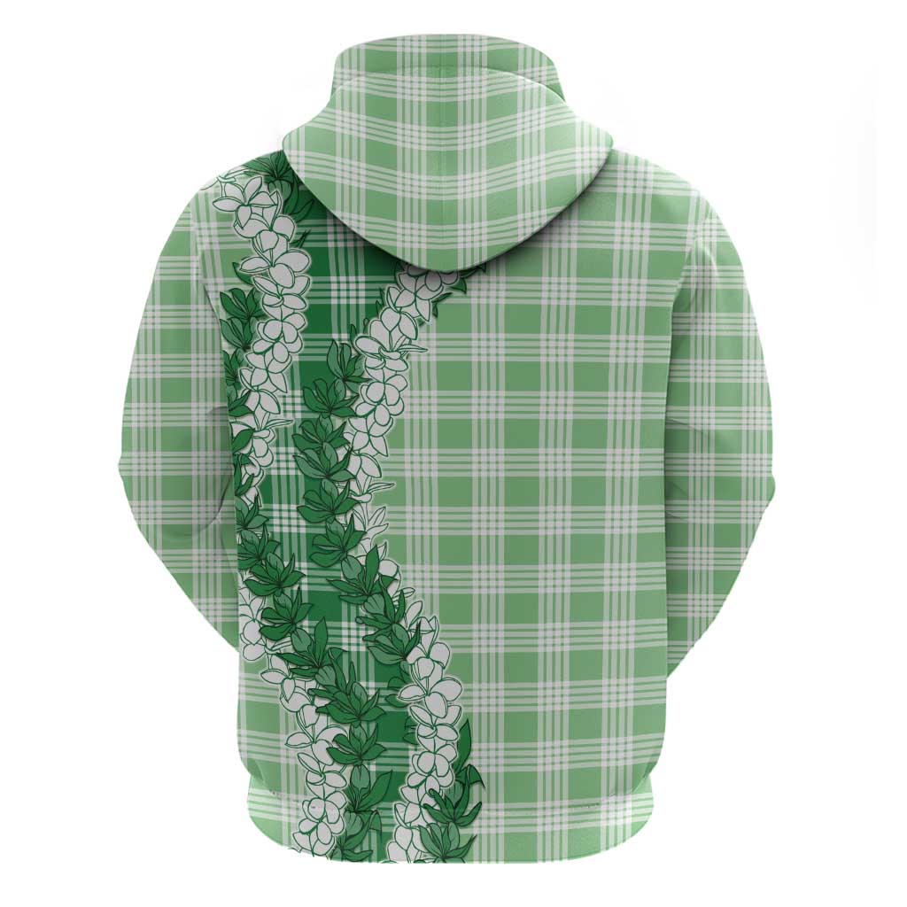 Green Hawaii Palaka Hoodie Hawaiian Honohono Lei LT05 - Polynesian Pride
