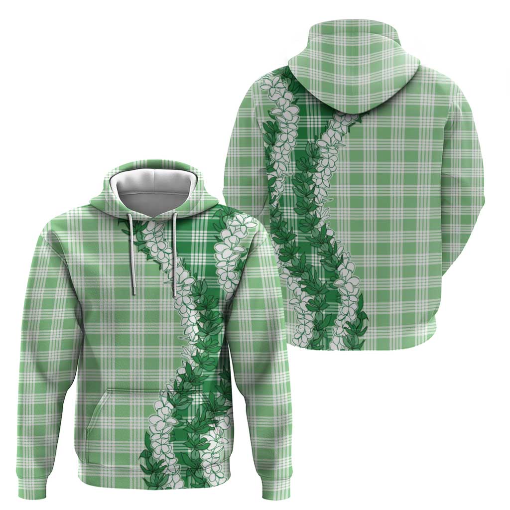 Green Hawaii Palaka Hoodie Hawaiian Honohono Lei LT05 - Polynesian Pride