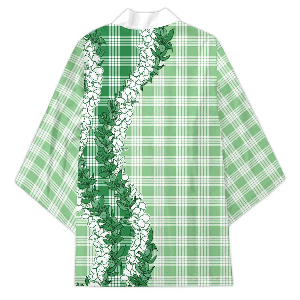 Green Hawaii Palaka Kimono Hawaiian Honohono Lei LT05 - Polynesian Pride