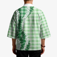 Green Hawaii Palaka Kimono Hawaiian Honohono Lei LT05 - Polynesian Pride