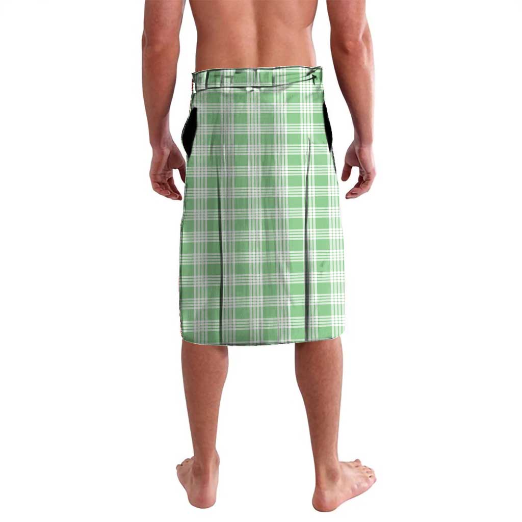 Green Hawaii Palaka Lavalava Hawaiian Honohono Lei