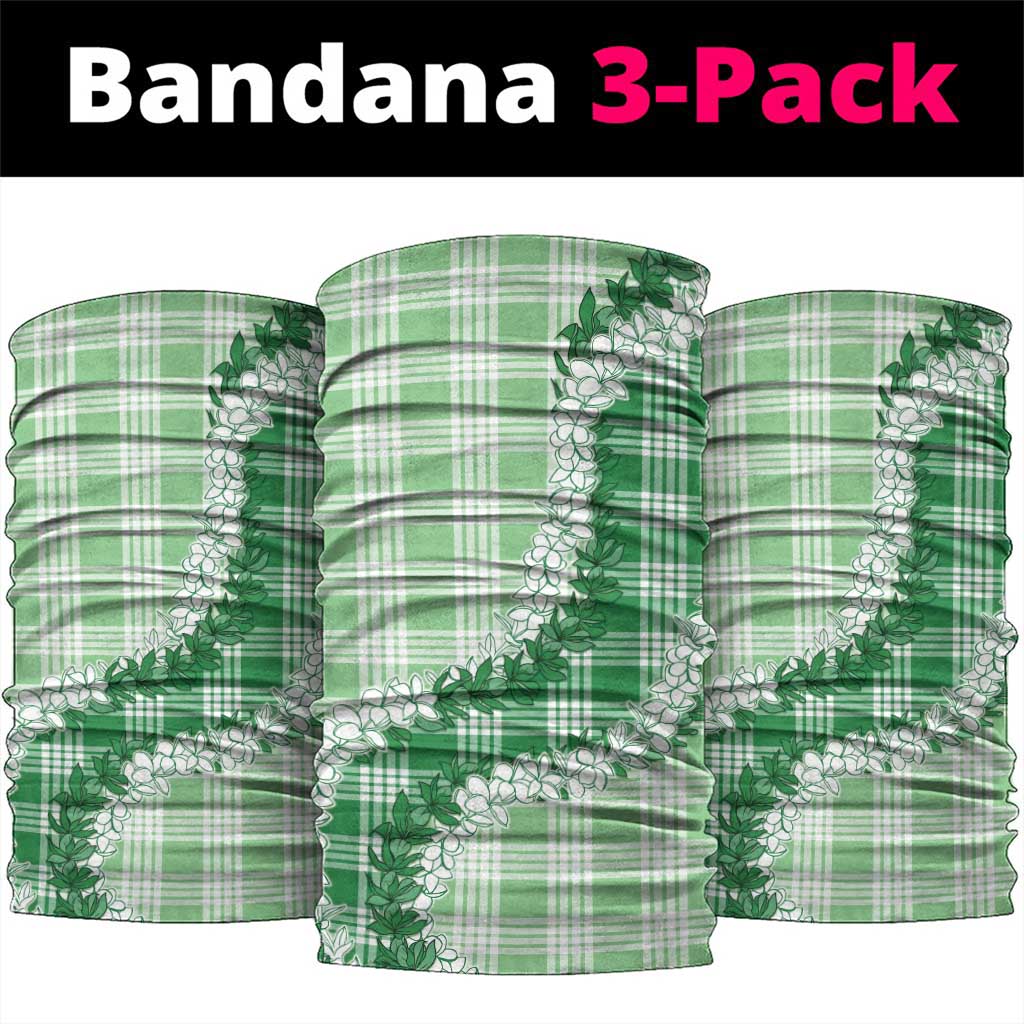 Green Hawaii Palaka Neck Gaiter Hawaiian Honohono Lei LT05 package One Size: 25*50cm Green - Polynesian Pride