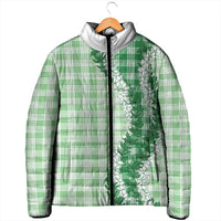 Green Hawaii Palaka Padded Jacket Hawaiian Honohono Lei LT05 - Polynesian Pride
