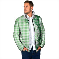 Green Hawaii Palaka Padded Jacket Hawaiian Honohono Lei LT05 - Polynesian Pride