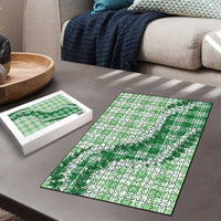 Green Hawaii Palaka Puzzle Hawaiian Honohono Lei LT05 - Polynesian Pride