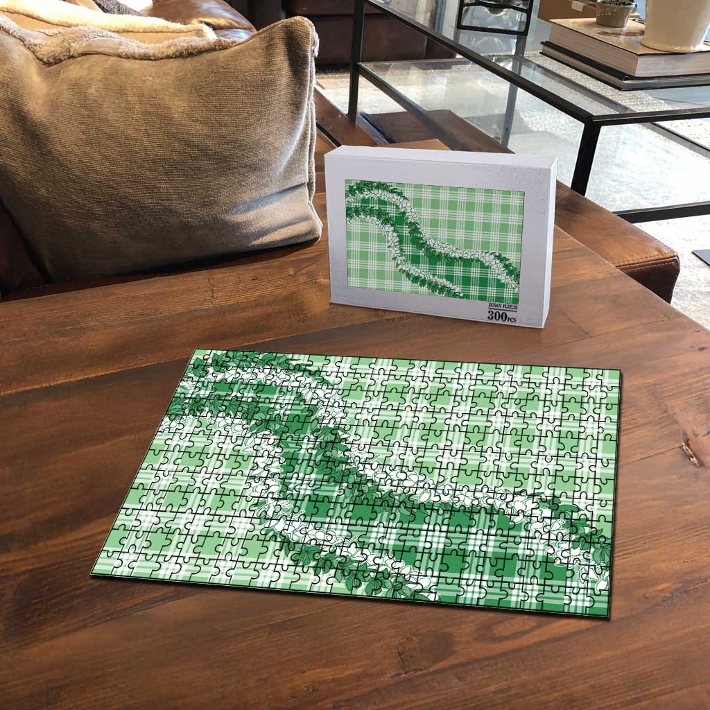 Green Hawaii Palaka Puzzle Hawaiian Honohono Lei LT05 - Polynesian Pride