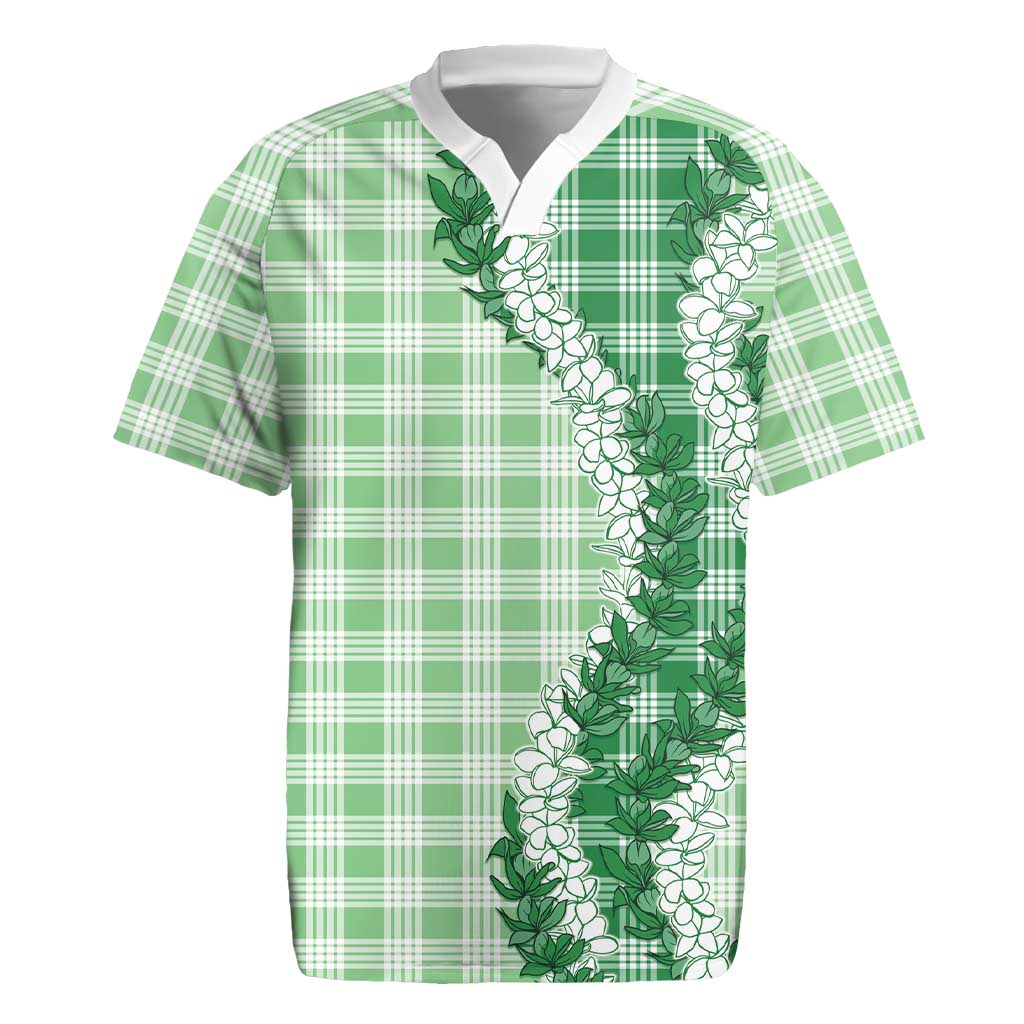 Green Hawaii Palaka Rugby Jersey Hawaiian Honohono Lei LT05 Green - Polynesian Pride