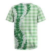 Green Hawaii Palaka Rugby Jersey Hawaiian Honohono Lei LT05 - Polynesian Pride