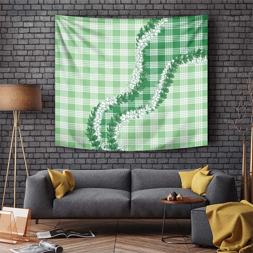 Green Hawaii Palaka Tapestry Hawaiian Honohono Lei LT05 Green - Polynesian Pride