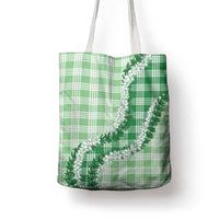 Green Hawaii Palaka Tote Bag Hawaiian Honohono Lei LT05 - Polynesian Pride