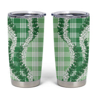 Green Hawaii Palaka Tumbler Cup Hawaiian Honohono Lei LT05 Green - Polynesian Pride