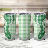 Green Hawaii Palaka Tumbler Cup Hawaiian Honohono Lei LT05 - Polynesian Pride