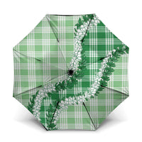 Green Hawaii Palaka Umbrella Hawaiian Honohono Lei