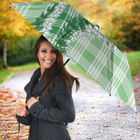 Green Hawaii Palaka Umbrella Hawaiian Honohono Lei