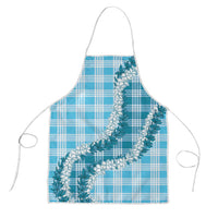 Blue Hawaii Palaka Apron Hawaiian Honohono Lei LT05 Blue - Polynesian Pride