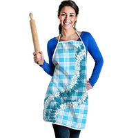 Blue Hawaii Palaka Apron Hawaiian Honohono Lei LT05 - Polynesian Pride