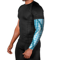 Blue Hawaii Palaka Arm Sleeves Hawaiian Honohono Lei LT05 - Polynesian Pride