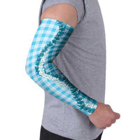 Blue Hawaii Palaka Arm Sleeves Hawaiian Honohono Lei LT05 - Polynesian Pride
