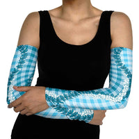 Blue Hawaii Palaka Arm Sleeves Hawaiian Honohono Lei LT05 - Polynesian Pride