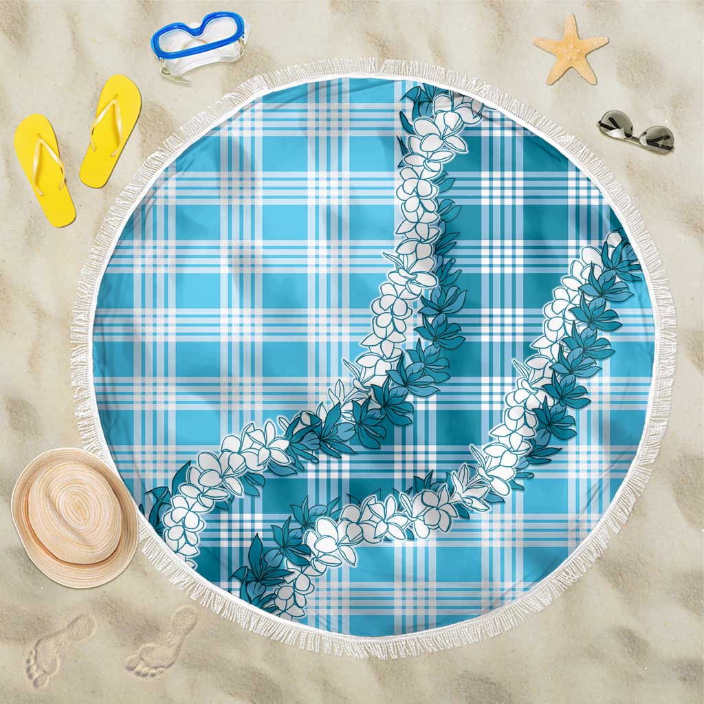 Blue Hawaii Palaka Beach Blanket Hawaiian Honohono Lei LT05 One Size 150cm Blue - Polynesian Pride