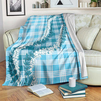 Blue Hawaii Palaka Blanket Hawaiian Honohono Lei LT05 Blue - Polynesian Pride