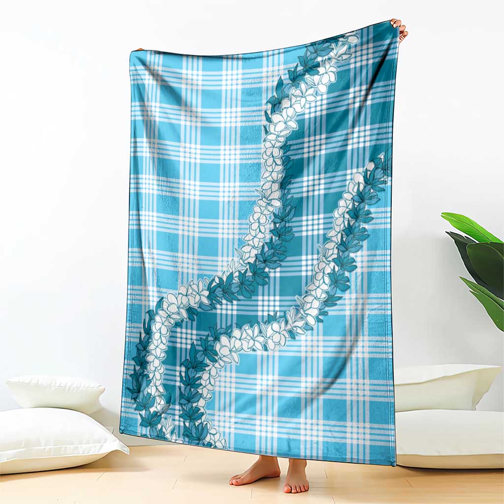 Blue Hawaii Palaka Blanket Hawaiian Honohono Lei LT05 - Polynesian Pride