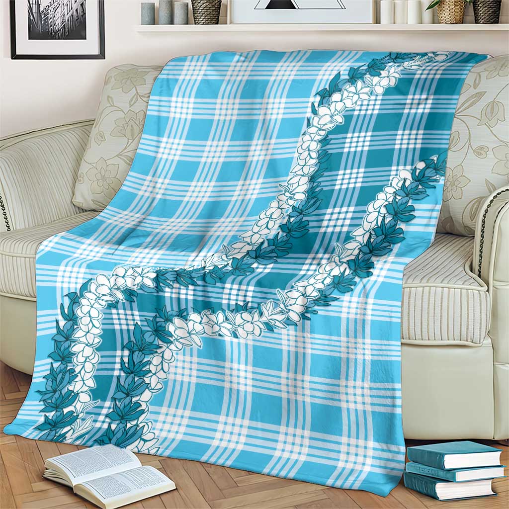 Blue Hawaii Palaka Blanket Hawaiian Honohono Lei LT05 - Polynesian Pride