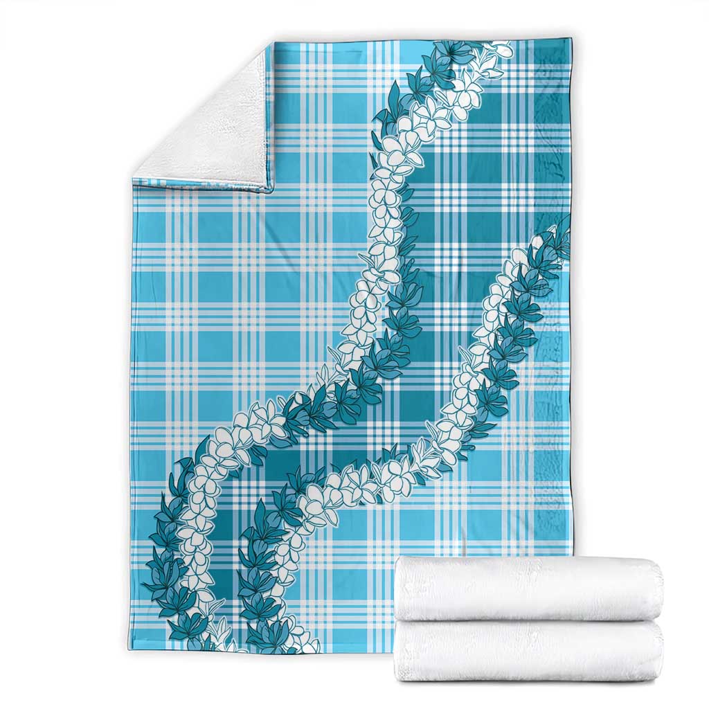 Blue Hawaii Palaka Blanket Hawaiian Honohono Lei LT05 - Polynesian Pride
