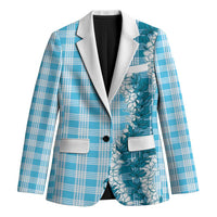Blue Hawaii Palaka Blazer Hawaiian Honohono Lei LT05 Unisex Blue - Polynesian Pride