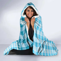 Blue Hawaii Palaka Hooded Blanket Hawaiian Honohono Lei LT05 - Polynesian Pride